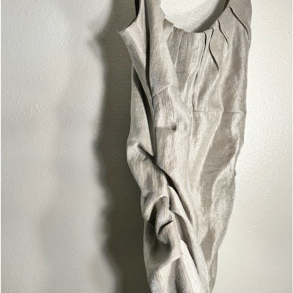 Fancy suzi chin by maggie boutique size 10 scrunch metallic party dress - Picture 8 of 11